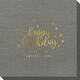 Confetti Dots Happy Birthday Bamboo Luxe Napkins Image 4 of 4